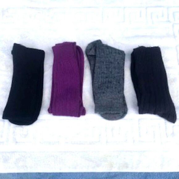 Dress Socks . Size: 6-12 . {4} Pairs . Assortment Bundle - Picture 1 of 5
